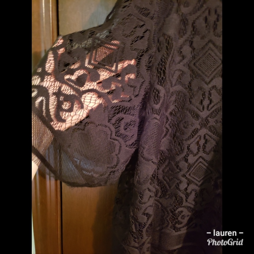 Lace black blouse